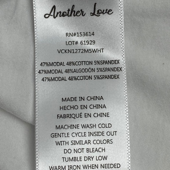 🌞 ANOTHER LOVE T-shirt Tee in white size S - Picture 4 of 4